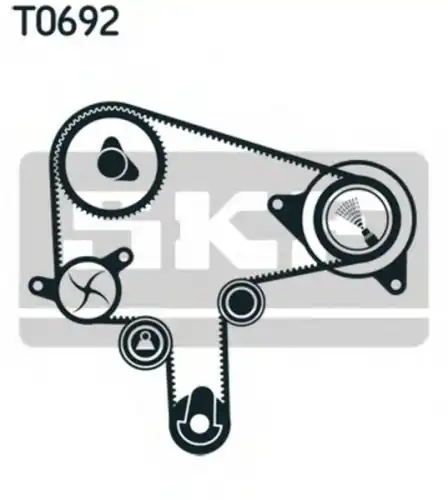 ремкомплект ГРМ Maz VKMC94912 SKF