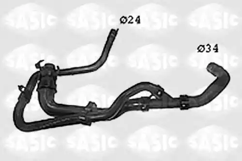 шланг радиатора Citroen SWH0485 SASIC