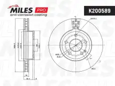Тормозной диск MILES K200589