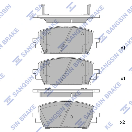 Тормозные колодки дисковые SANGSIN HP4464