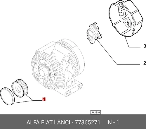 Генератор LANCIA 77365271