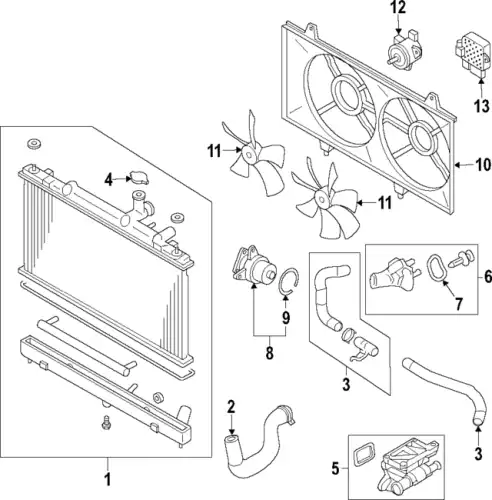 Крышка радиатора MAZDA L3R415205