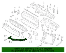 опора кронштейна 95B807890C VAG