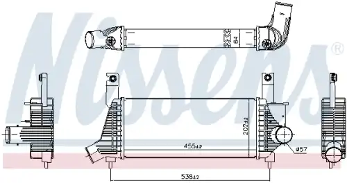 Интеркулер NISSENS 961593