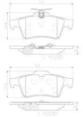 Тормозные колодки дисковые BREMBO P59042N