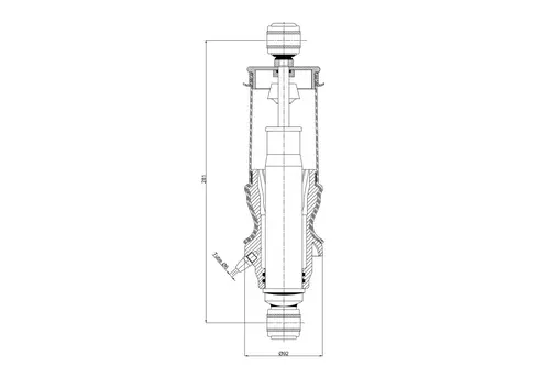 Амортизатор кабины BLACKTECH 11007CA