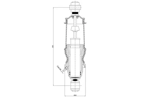 Амортизатор кабины BLACKTECH 11010CA