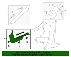 F-MOLDING 84445002 GM