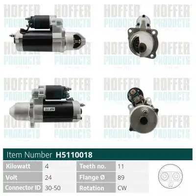 Стартер HOFFER H5110018