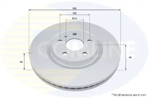 Тормозной диск COMLINE ADC2970V