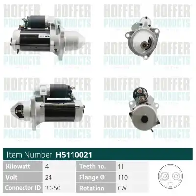 Стартер HOFFER H5110021