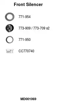 Предглушитель выхлопных газов MD001069 FA1
