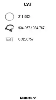 Катализатор MD001072 FA1