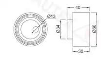 ролик натяжной ГРМ Citr 641154 AUTEX