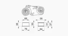 ролик натяжной ГРМ Opel 641439 AUTEX