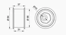ролик обводной ГРМ Opel 651440 AUTEX
