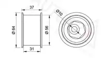 ролик обводной ГРМ Opel 651440 AUTEX