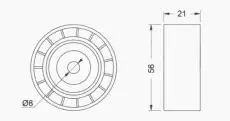 ролик обводной Ren 651242 AUTEX
