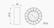ролик обводной BMW 651484 AUTEX