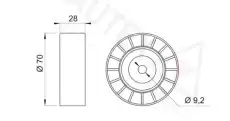 ролик обводной BMW 651484 AUTEX