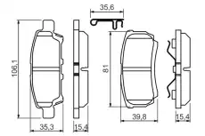Тормозные колодки дисковые BOSCH 0 986 494 502