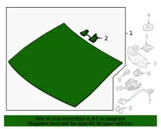 Windshield !Front \23 MB E 350 2.0L L4 213 670 32 03