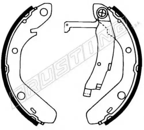 колодки бараб. торм. Audi 124.269 TRUSTING