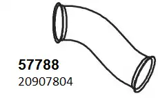Глушитель трубопровод Volvo 57788 HOBI
