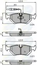 колодки дисковые торм. перед. Chry CBP21002 COMLINE