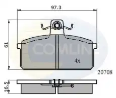 колодки дисковые торм. перед. Ford CBP0204 COMLINE