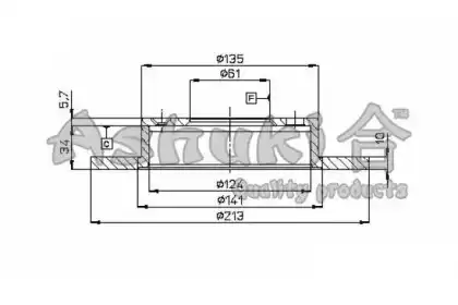 Тормозной диск ASHUKI H038-04