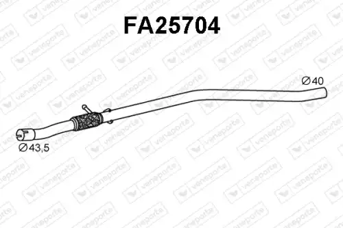 патрубок радиатора BMW FA25704 VENEPORTE