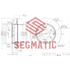 Тормозной диск SEGMATIC SBD30093307