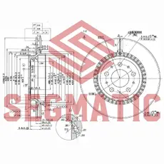 Тормозной диск SEGMATIC SBD30093315