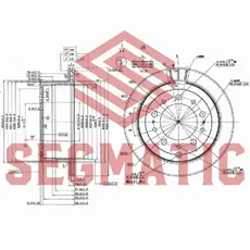 Тормозной диск SEGMATIC SBD30093317