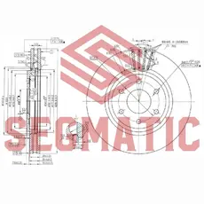 Тормозной диск SEGMATIC SBD30093332