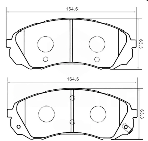 Тормозные колодки дисковые SEGMATIC SGBP2724