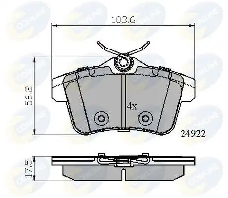 Тормозные колодки дисковые COMLINE CBP02045