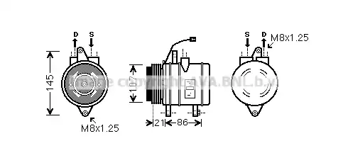 патрубок радиатора MB DWK079 PRASCO