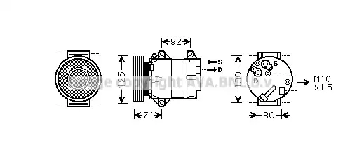Ремень клиновой PRASCO RTK441