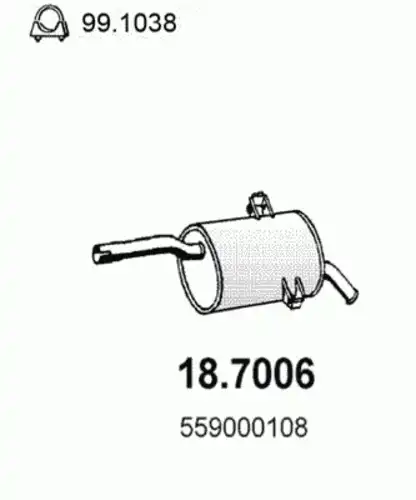 Тормозной диск ASSO 18.7006