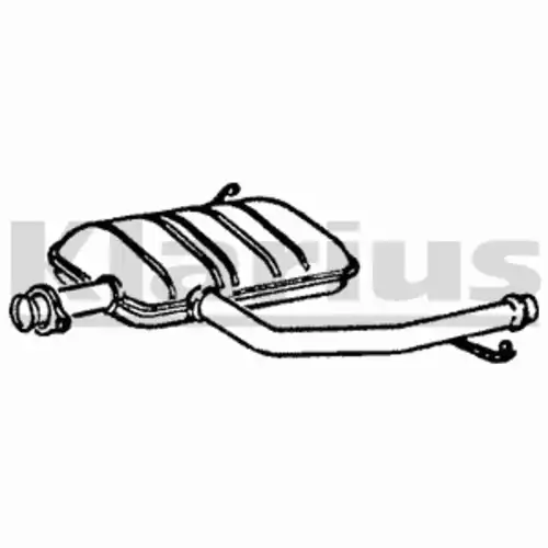 патрубок радиатора VW 210210 KLARIUS