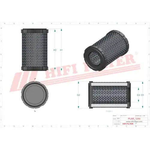 Фильтр воздушный HIFI SA160143