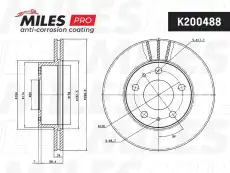 Тормозной диск MILES K200488