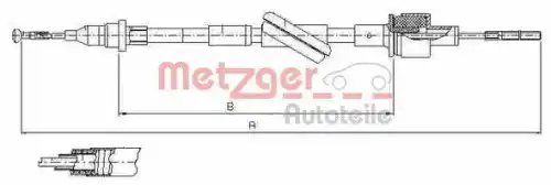 Рулевая тяга METZGER 198968