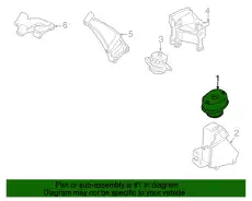 Опора КПП 7D0 399 107 AD VAG