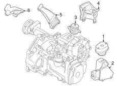 Опора КПП 7D0 399 107 AD VAG