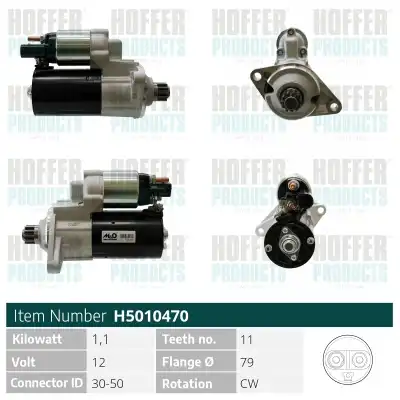 Стартер HOFFER H5010470
