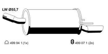 Рулевая тяга ERNST 55017