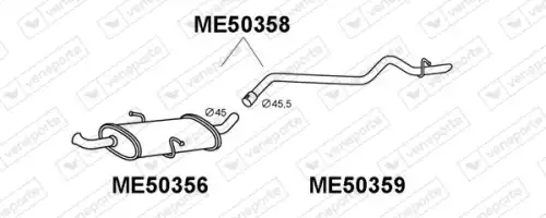 Рулевая тяга VENEPORTE ME50358